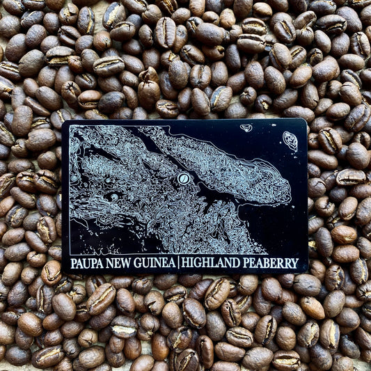 Papua New Guinea, Eastern Highland Peaberry, Single Origin, Medium Roast, 8 Oz.