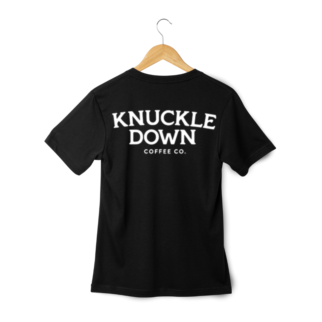 Knuckle Down Coffee, Black T-Shirt